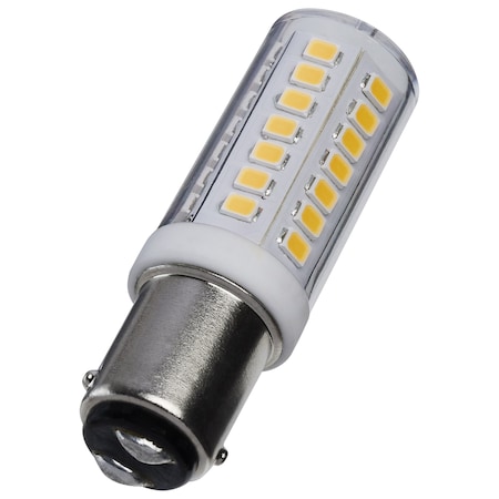 Satco 4.5 Watt Mini LED, Bayonet Single Contact Base, 3000K, Clear Finish, 120V S12138